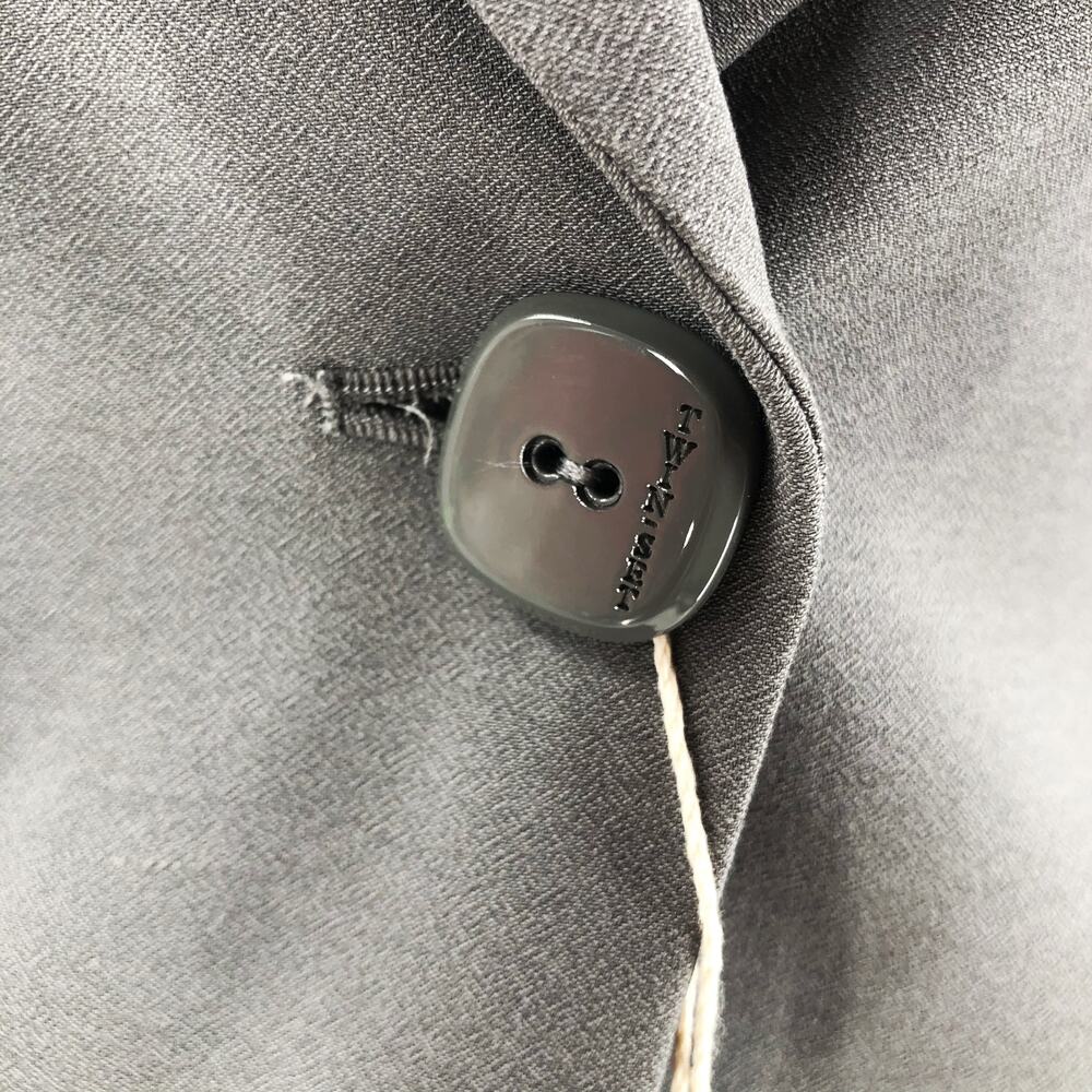 Twin Set Italy Suit Jacket Blazer Grey Jersey Women's Sz S NEW $680 - Picture 3 of 9